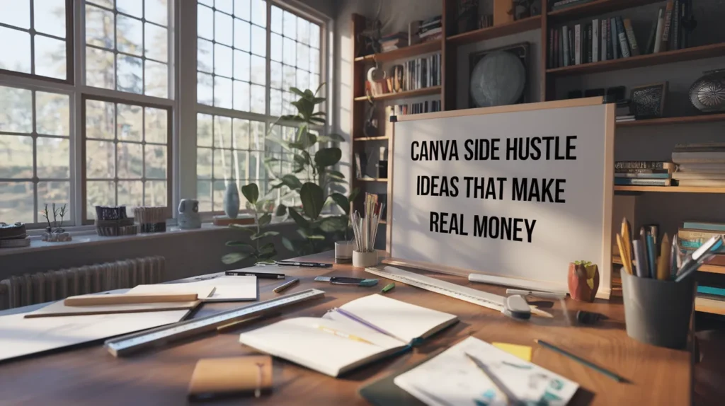 Canva side hustle ideas that make real money
