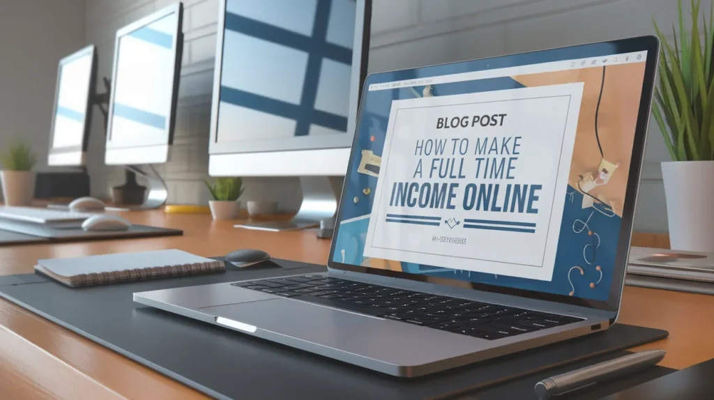 how to make a full time income online