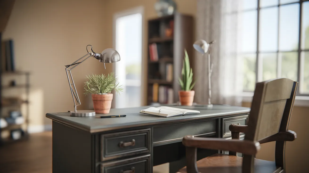 how to set up a home office on a tight budget