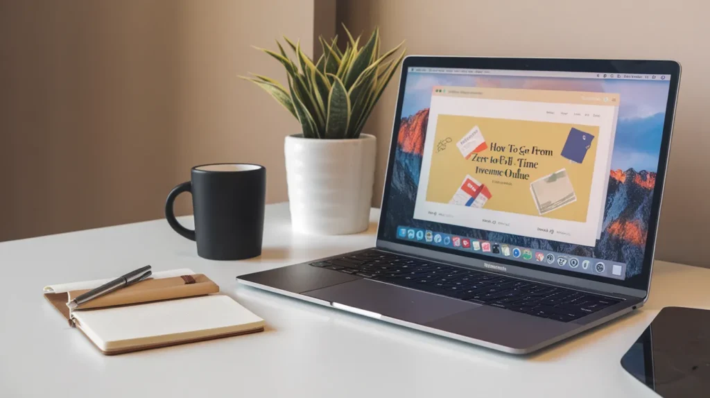 how to go from zero to full time income online